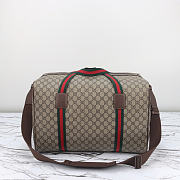 Gucci Medium duffle bag with Web brown size 47x30x27cm - 1