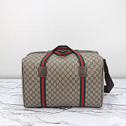 Gucci Medium duffle bag with Web brown size 47x30x27cm - 4