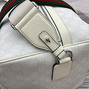 Gucci Medium duffle bag with Web white size 47x30x27cm - 4