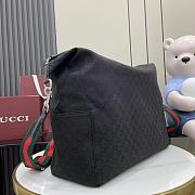 Gucci canvas medium duffle bag bag size 44x36x18cm - 3