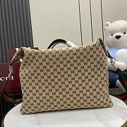 Gucci canvas medium duffle brown bag size 44x36x18cm  - 1