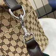 Gucci canvas medium duffle brown bag size 44x36x18cm  - 5