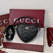 Gucci black Heart Shoulder Bag size 13.5 × 11.5 × 2.5 cm - 1