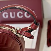 Gucci Heart Shoulder red Bag size 13.5 × 11.5 × 2.5 cm - 3