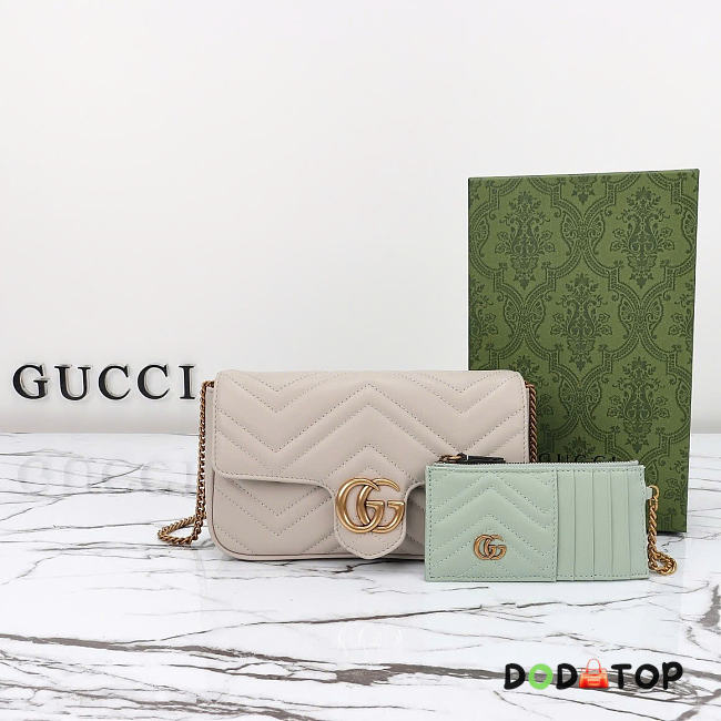 Gucci Marmont small shoulder bag gray size 21x12x5cm - 1