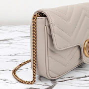 Gucci Marmont small shoulder bag gray size 21x12x5cm - 4