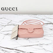 Gucci Marmont small shoulder bag pink size 21x12x5cm  - 4