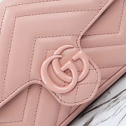 Gucci Marmont small shoulder bag pink size 21x12x5cm  - 2