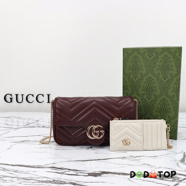 Gucci Marmont small shoulder bag red size 21x12x5cm - 1