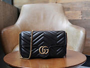 Gucci Marmont small shoulder bag black size 21x12x5cm - 3