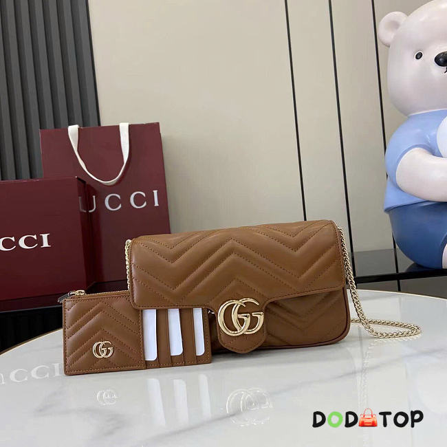 Gucci Marmont small shoulder bag brown size 21x12x5cm - 1