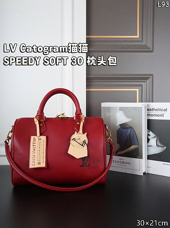  Louis Vuitton Travels With Grace Coddington Speedy Soft 30 size 21x14x30cm