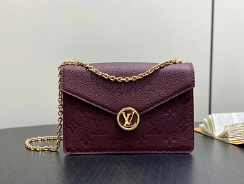 Louis Vuitton M13569 Wallet On Chain Rosy size 19.5 x 13.5 x 6.5 cm