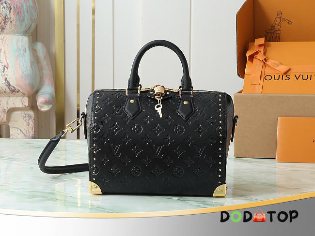 Louis Vuitton M26392 Speedy Trunk 25 black bag size  27 x 20 x 15 cm - 1