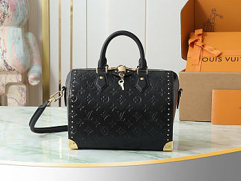 Louis Vuitton M26392 Speedy Trunk 25 black bag size  27 x 20 x 15 cm