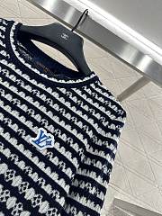 Louis Vuitton Striped Long-sleeved Knit black  - 4