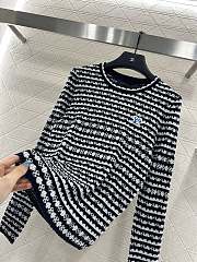Louis Vuitton Striped Long-sleeved Knit black  - 3