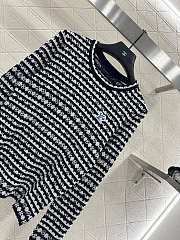 Louis Vuitton Striped Long-sleeved Knit black  - 2