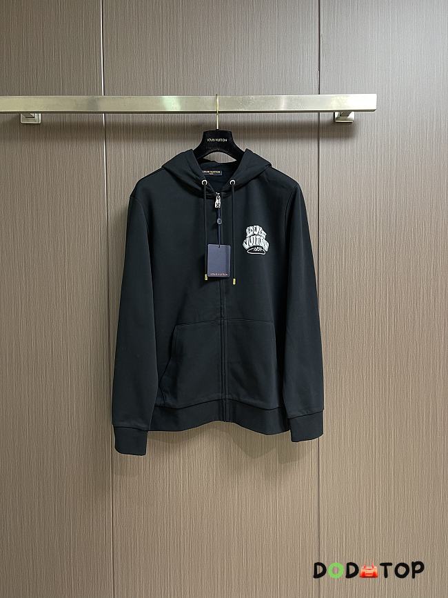 Louis Vuitton Zippered Hoodie black  unisex  - 1