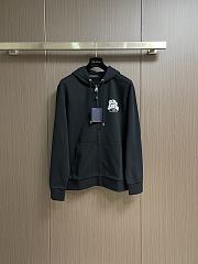 Louis Vuitton Zippered Hoodie black  unisex  - 1
