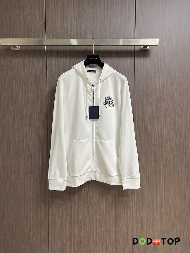 Louis Vuitton Zippered Hoodie white unisex - 1