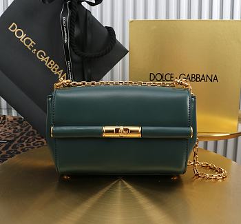 Dolce & Gabbana Shoulder bag Marlene green size 18x10.6x7cm