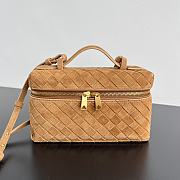 Bottega Veneta suede cosmetic bag size 22x12.5x5cm - 1