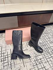 Miu Miu 75mm leather boots black - 1