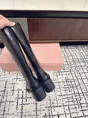 Miu Miu 75mm leather boots black - 4