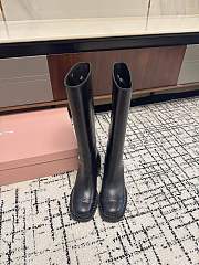 Miu Miu 75mm leather boots black - 3