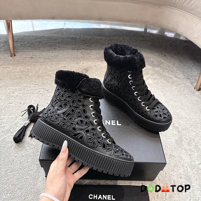 Chanel boots women's black - 1