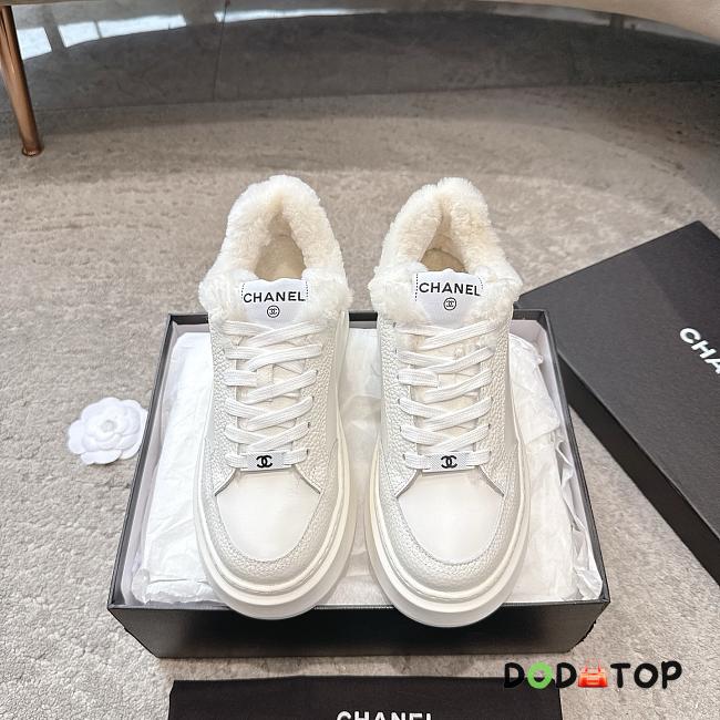 Chanel Fur sneakers white - 1