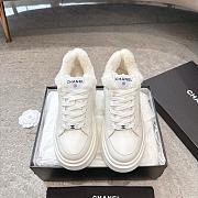 Chanel Fur sneakers white - 1