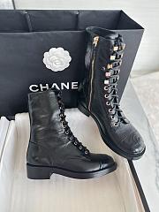 Chanel women black boots - 1