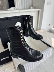 Chanel women black boots - 6