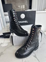 Chanel women black boots - 3