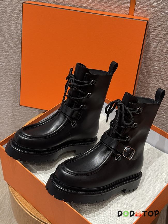 Hermes women black boots - 1