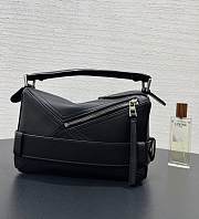 LOEWE Puzzle Biker Bag Large (Shiny Calfskin) black size 24✕16✕10cm - 4