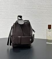 LOEWE Puzzle Biker Bag Large (Shiny Calfskin) brown size 24✕16✕10cm - 4