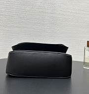 LOEWE Black Medium Leather Ola Shoulder Bag size 26✕13✕18cm - 4
