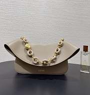 LOEWE Beige Medium Leather Ola Shoulder Bag size 26✕13✕18cm - 1