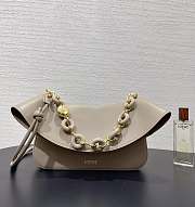 LOEWE Beige Medium Leather Ola Shoulder Bag size 26✕13✕18cm - 3