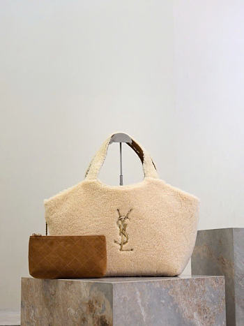 YSL Maxi tote bag size 37–55 X 43 X 5 cm
