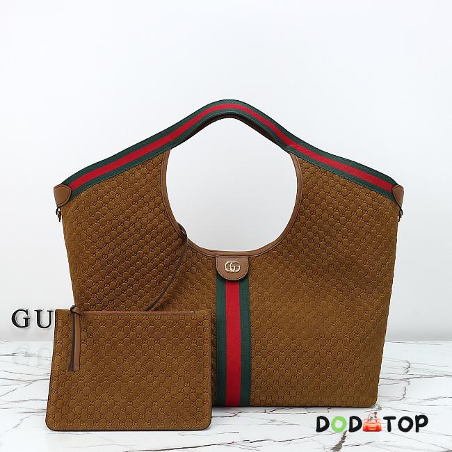 Gucci Women's Brown Giglio Tote Bag size 60x47x16cm - 1