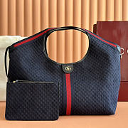 Gucci Women's Blue Giglio Tote Bag size 60x47x16cm - 1