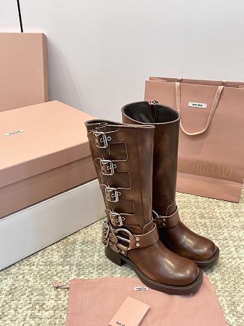 MiuMiu boots brown women's