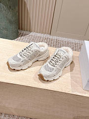 DiorAlps Dior Chrono Sneaker Beige Mesh and Suede Calfskin - 6