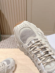 DiorAlps Dior Chrono Sneaker Beige Mesh and Suede Calfskin - 4