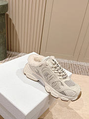 DiorAlps Dior Chrono Sneaker Beige Mesh and Suede Calfskin - 2