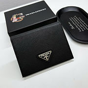 Prada wallet black size 11x9x3cm - 5